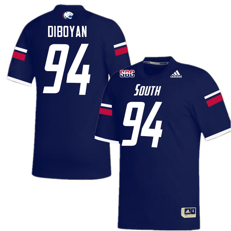 #94 Hamilton DiBoyan South Alabama Jaguars Jerseys,College Football Uniforms,Apparels Stitched-Navy #94 Hamilton DiBoyan South Alabama Jaguars Jerseys,College Football Uniforms,Apparels Stitched-Navy